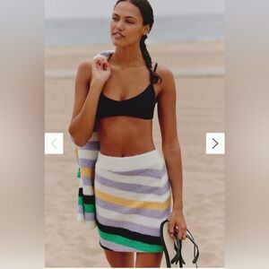 Striped Mini Skirt - Multicolor